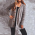 Autumn and winter single-breasted thick twist pocket long sleeve knit sweater cardigan
